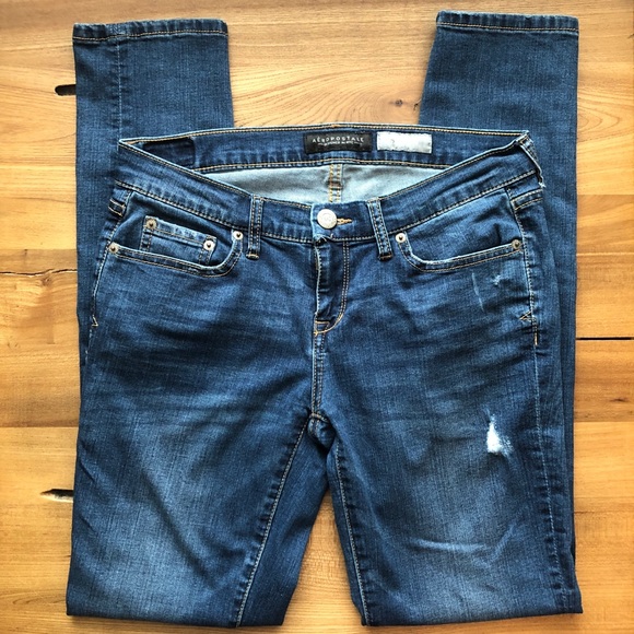 Aeropostale Skinny Jean Low Rise Medium Wash - Picture 6 of 8